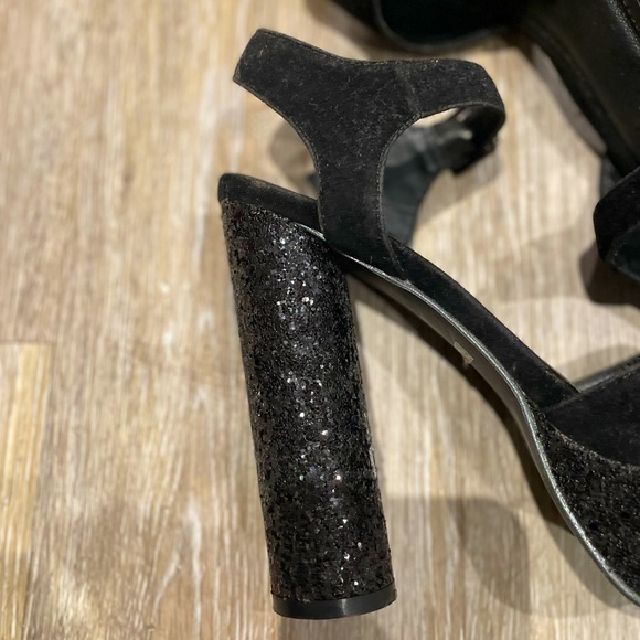 CAPE ROBBIN black sparkly heels - Picture 5 of 6